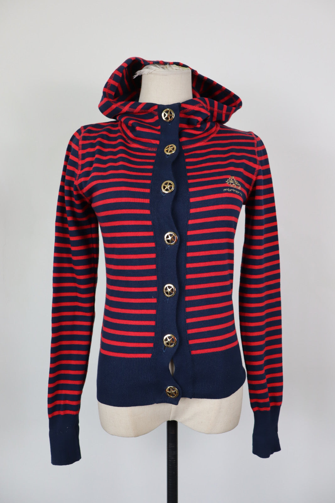 FORNARINA FELPA DONNA Tg S WOMAN CASUAL VINTAGE SPORT SWEATSHIRT COTONE