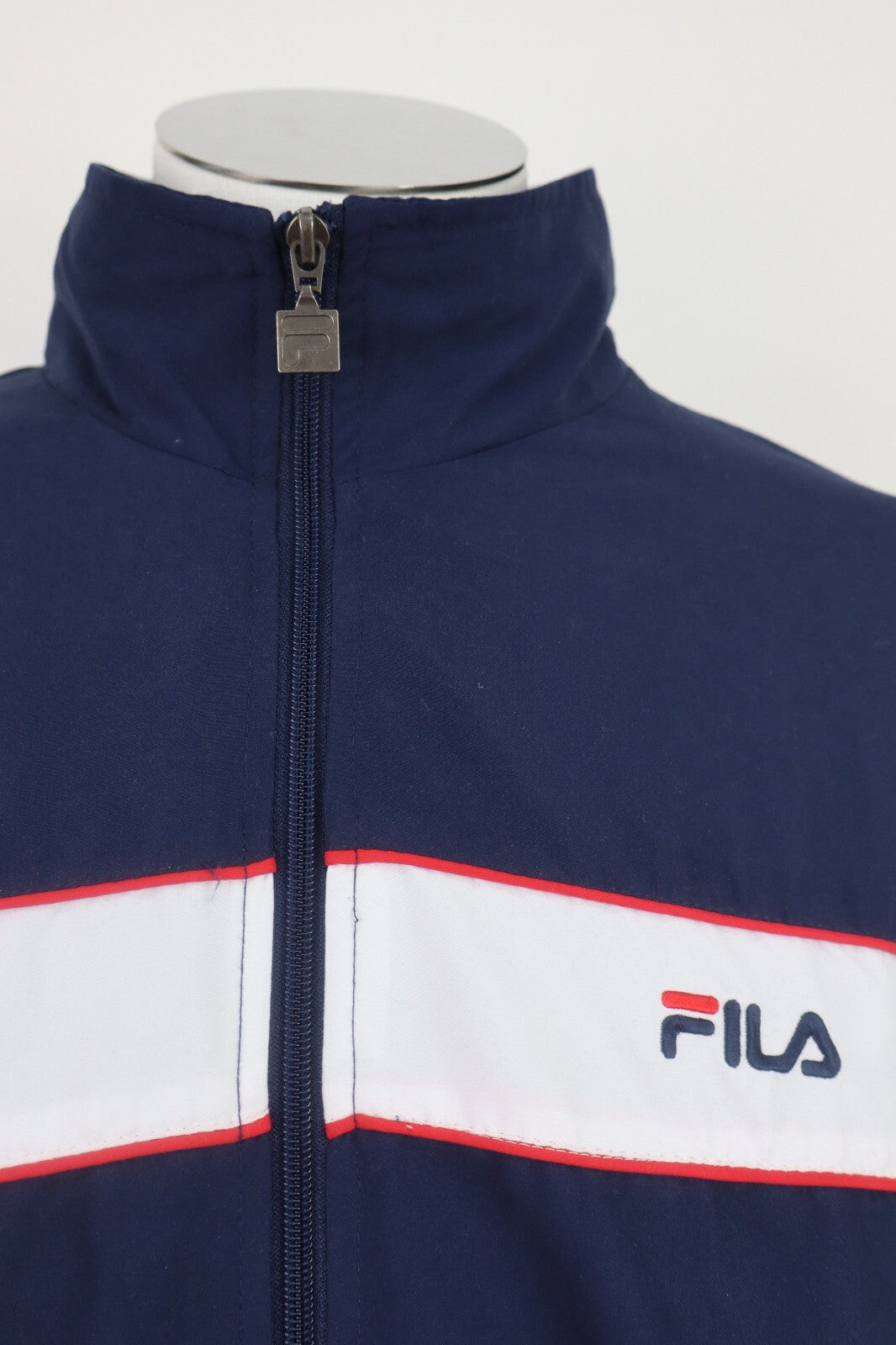 FILA GIACCA SPORT CON ZIP UOMO Tg L MAN JACKET CASUAL VINTAGE