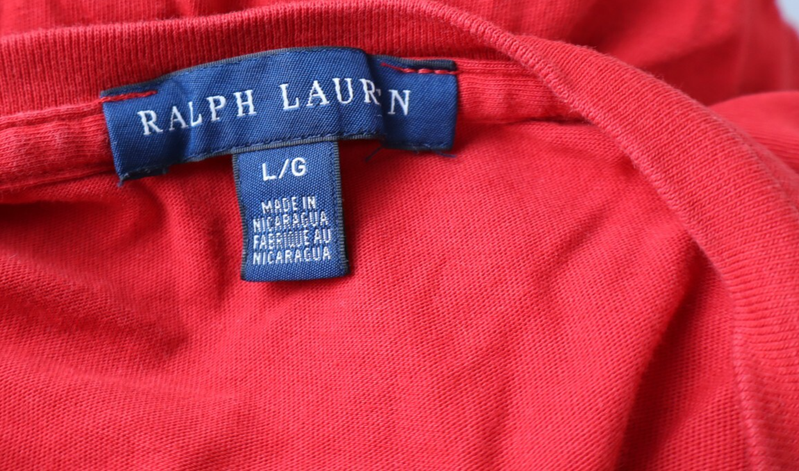 RALPH LAUREN MAGLIA TOP DONNA TG. L WOMAN CASUAL T-SHIRT VINTAGE COTONE COTTON