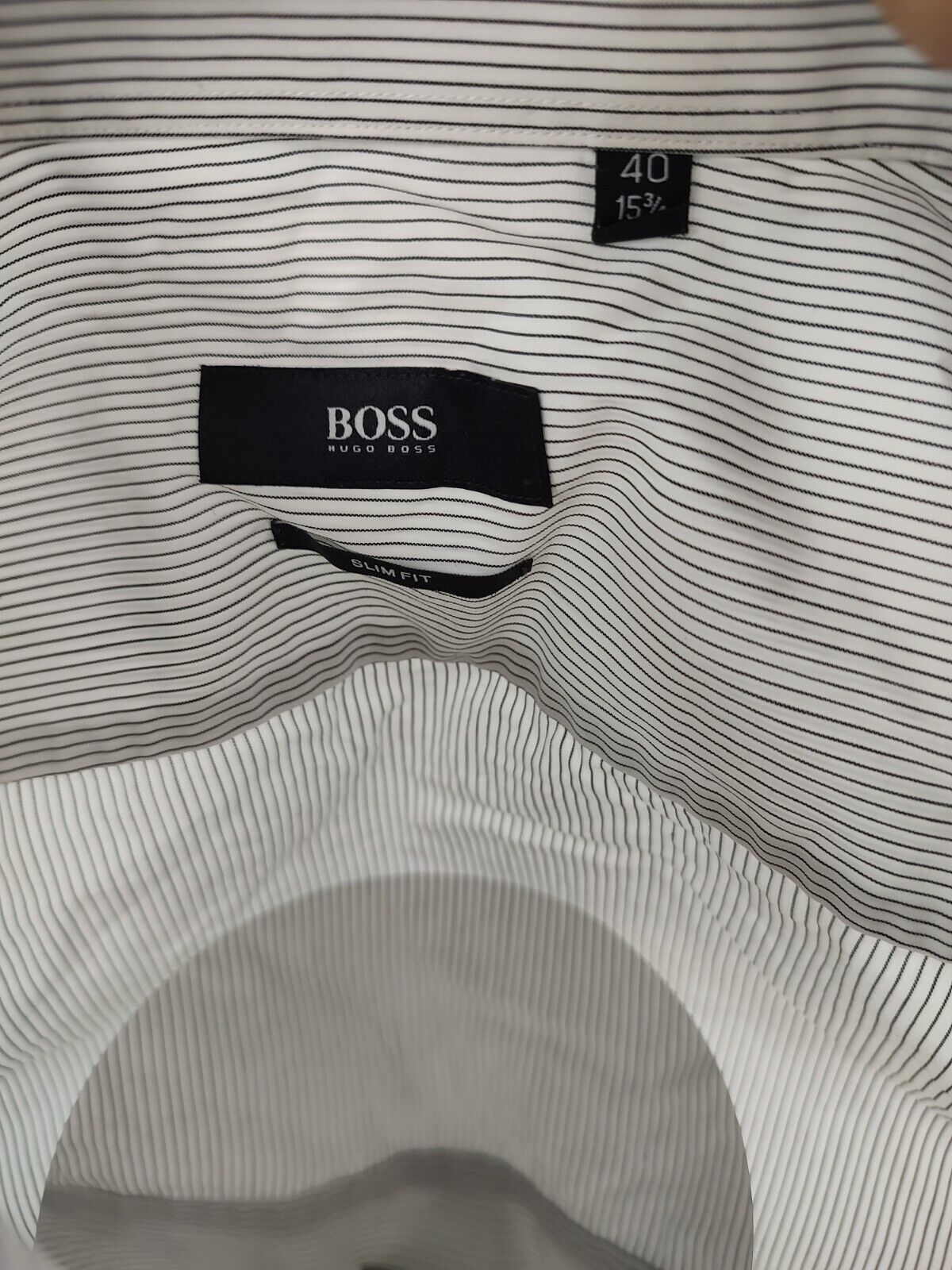 HUGO BOSS CAMICIA UOMO TG. 40 15.75 MAN CASUAL VINTAGE SHIRT COTONE