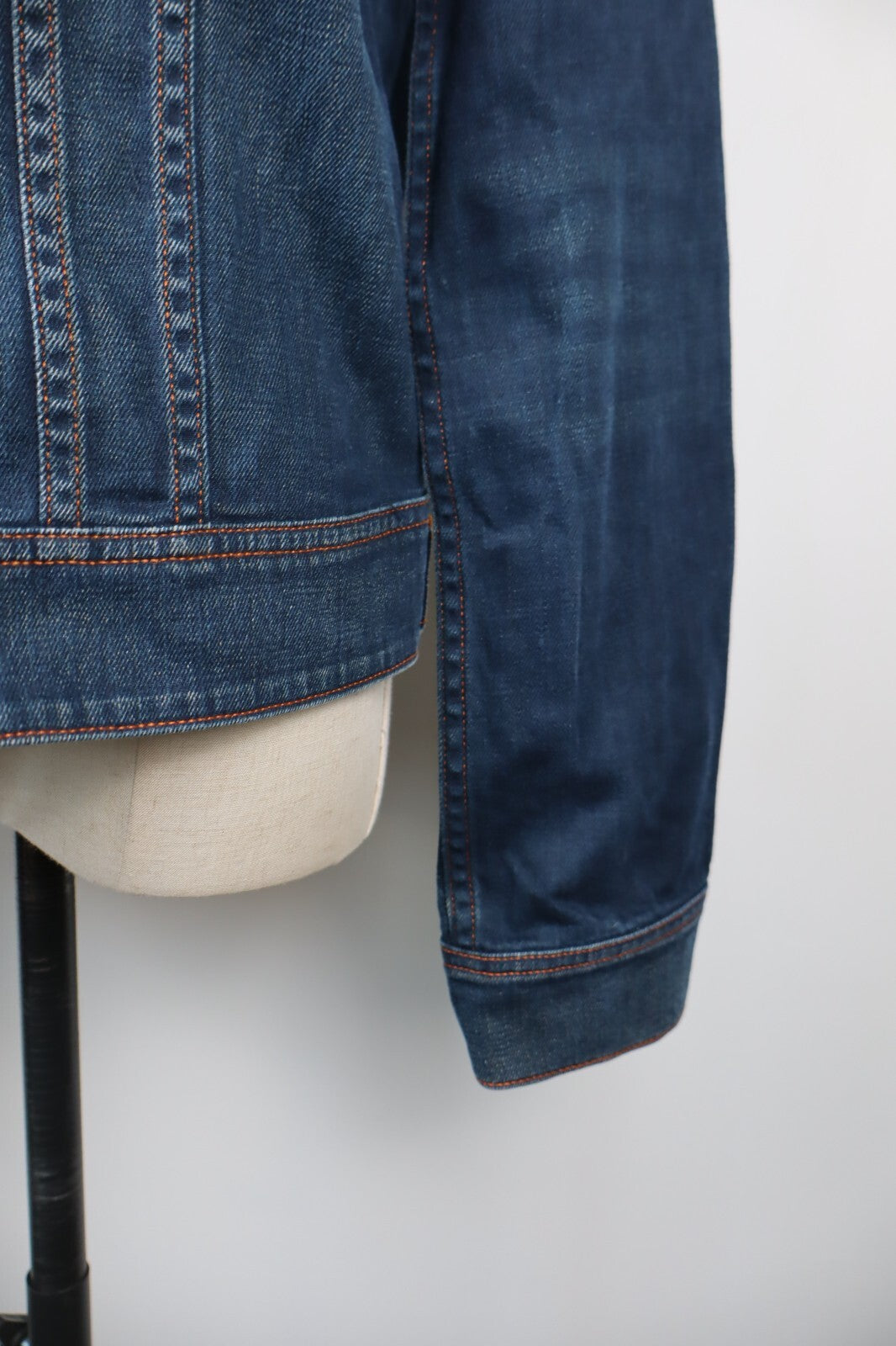 LEE GIUBBINO JEANS DENIM DONNA Tg L WOMAN CASUAL VINTAGE JACKET COTONE COTTON