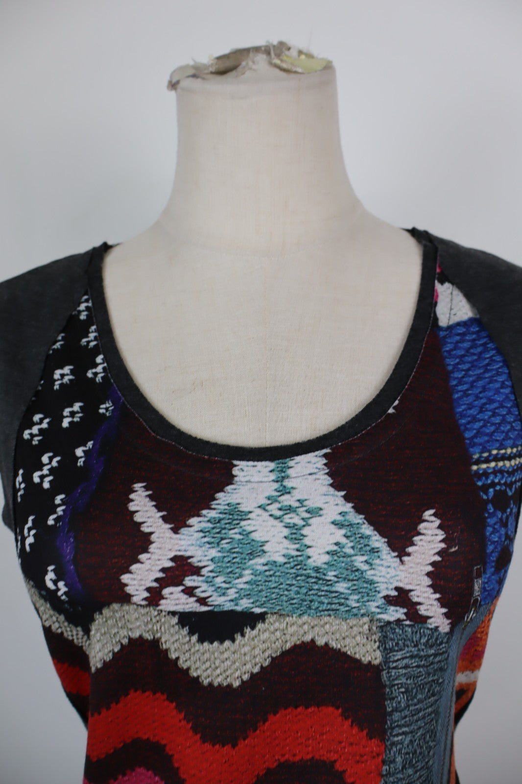 DESIGUAL VESTITO  DONNA TG 48 WOMAN CASUAL VINTAGE DRESS ABITO VISCOSA