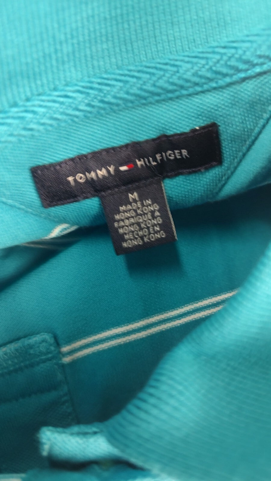 TOMMY HILFIGER POLO MAGLIA DONNA COTONE TG. M WOMAN SHIRT CASUAL VINTAGE