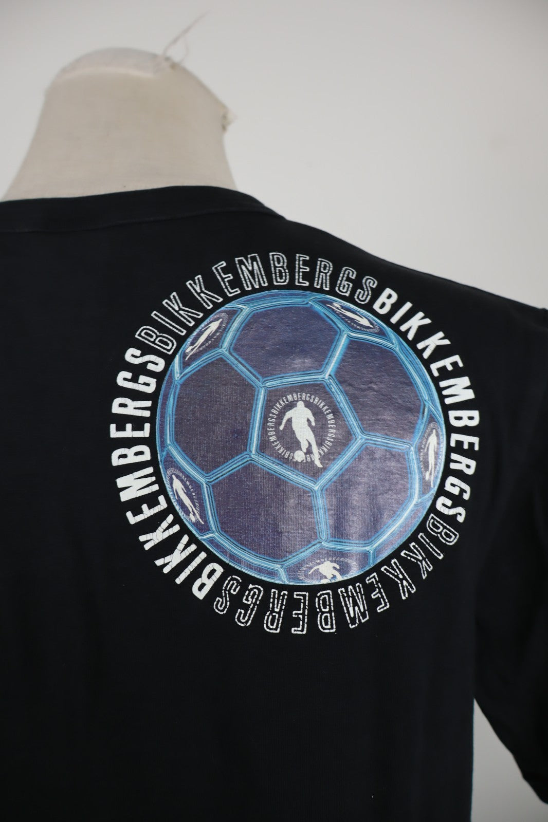 BIKKEMBERGS MAGLIA DONNA TG. S WOMAN CASUAL VINTAGE T-SHIRT TOP COTONE LOGO