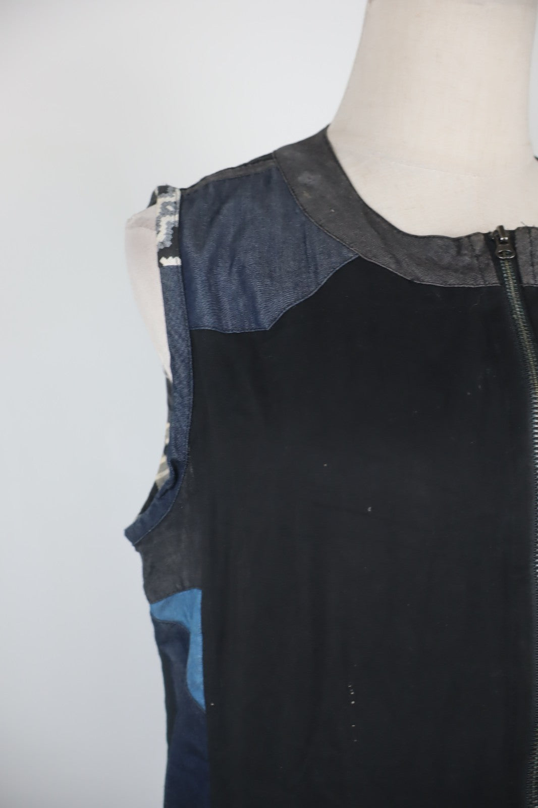 DESIGUAL VESTITO SMANICATO DONNA TG L WOMAN CASUAL VINTAGE DRESS ABITO COTONE