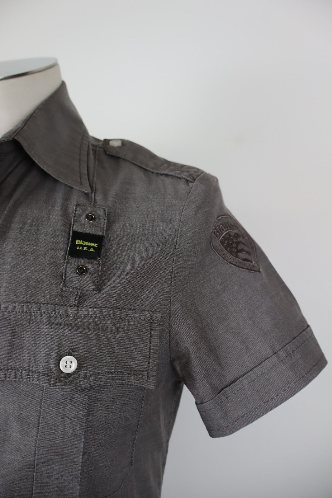 BLAUER USA CAMICIA UOMO COTONE TG S MAN CASUAL VINTAGE SHIRT COTONE