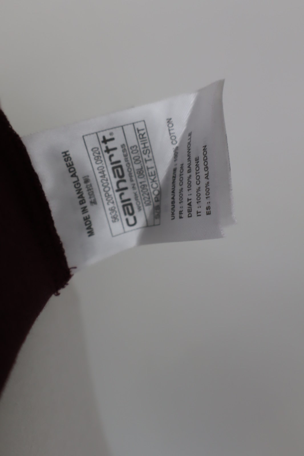 CARHARTT MAGLIA COTONE UOMO TG S MAN T-SHIRT VINTAGE CASUAL COTTON