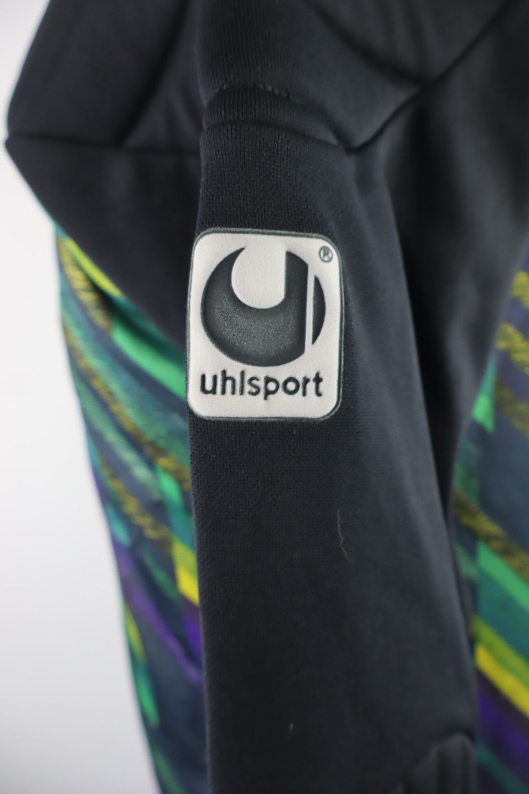 UHL SPORT N 1 MAGLIA CALCIO UOMO XL SOCCER MAN JERSEY PORTIERE CON PROTEZIONI