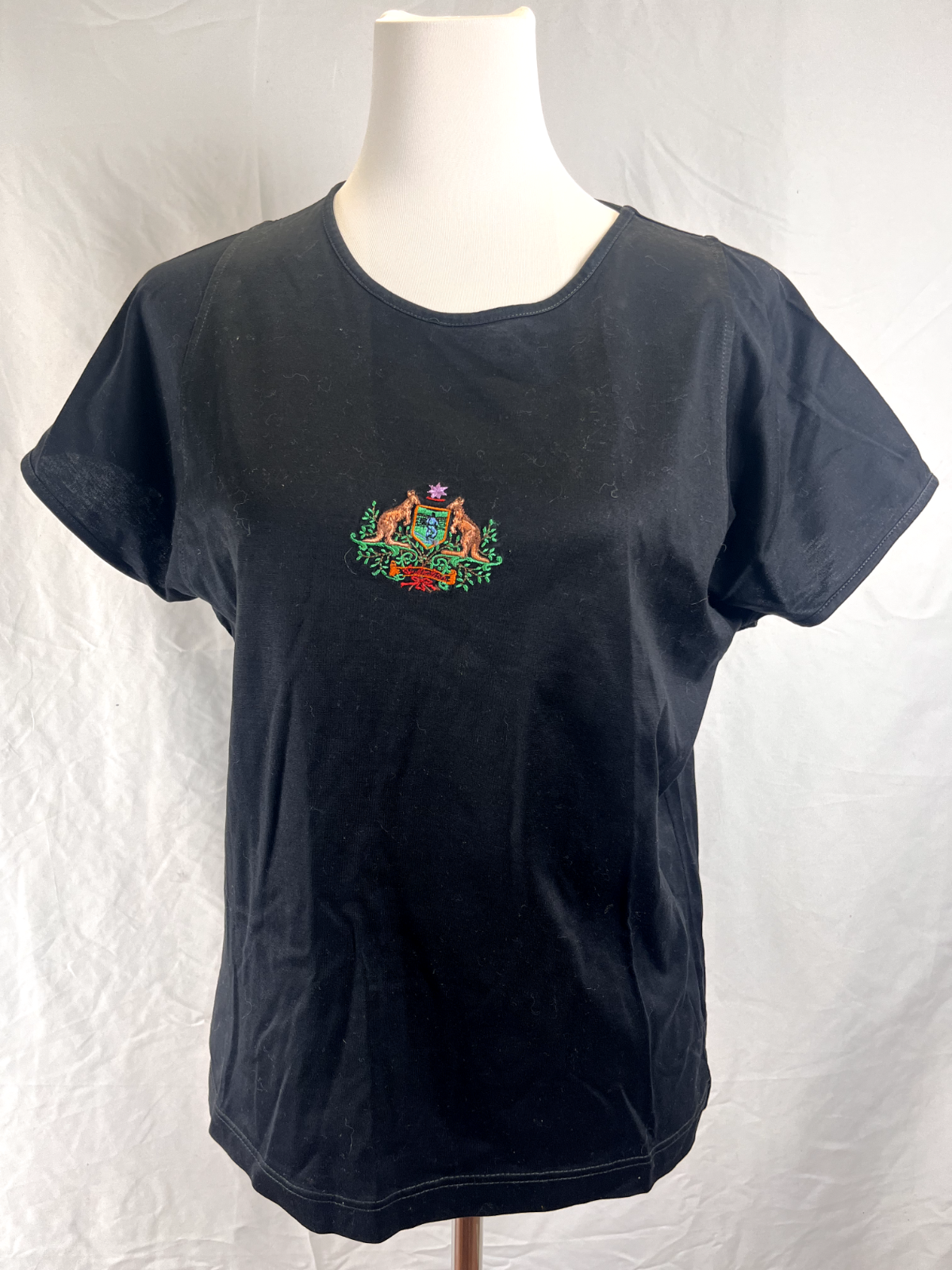 AUSTRALIAN MAGLIA DONNA TG. 46 WOMAN CASUAL VINTAGE T-SHIRT COTONE COTTON