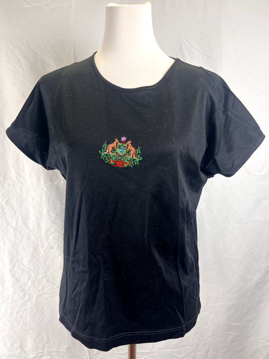 AUSTRALIAN MAGLIA DONNA TG. 46 WOMAN CASUAL VINTAGE T-SHIRT COTONE COTTON