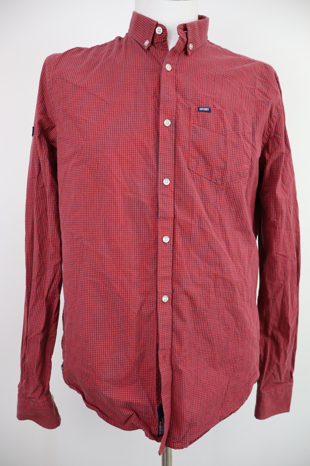 SUPERDRY CAMICIA COTONE SHIRT UOMO Tg M MAN VINTAGE CASUAL COTTON