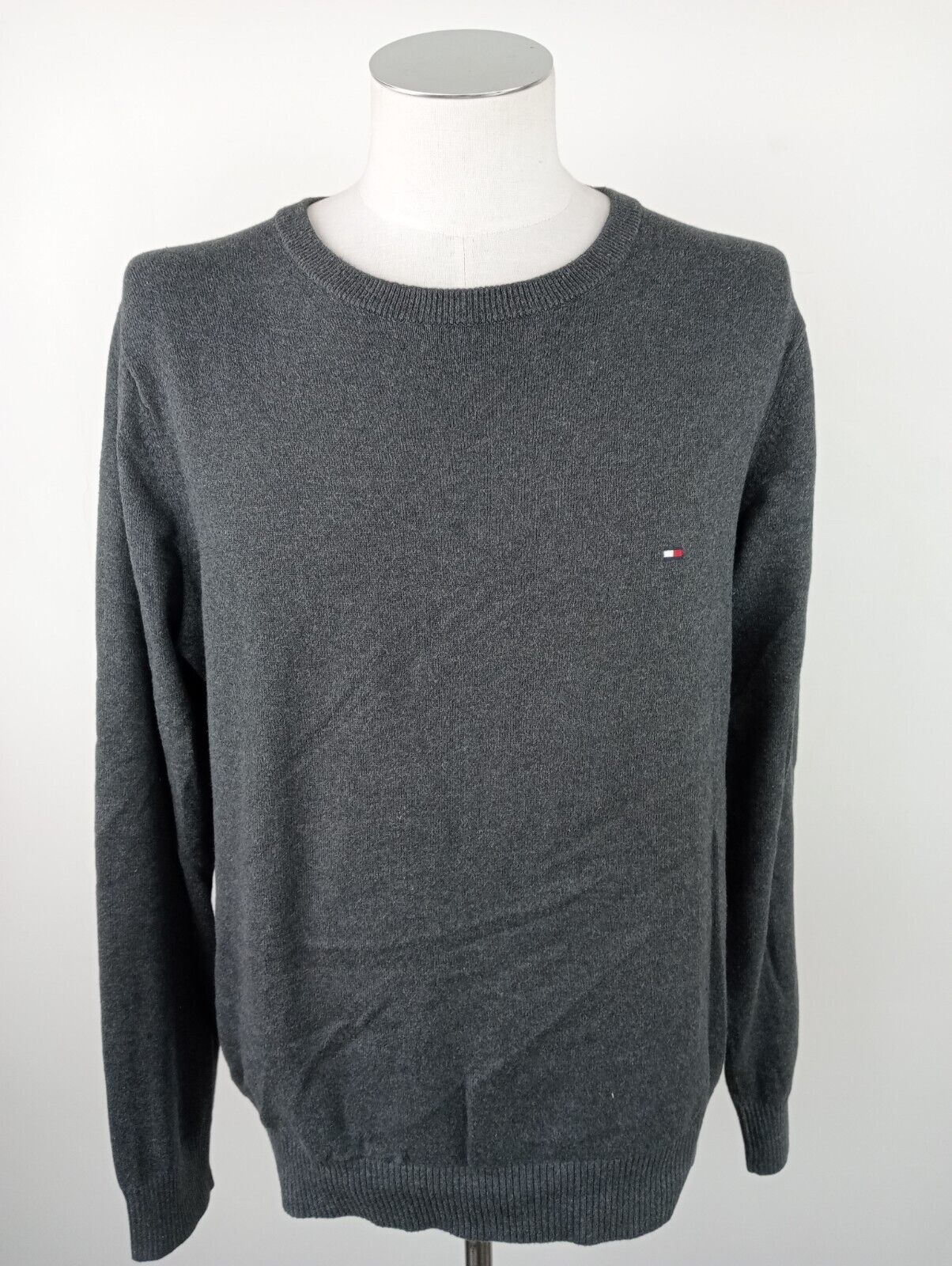 TOMMY HILFIGER MAGLIONE COTONE CASHMERE VINTAGE UOMO Tg. M SWEATER MAN CASUAL