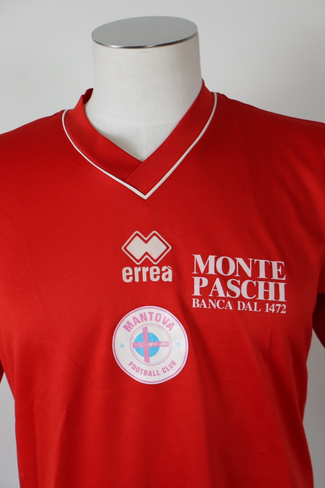 ERREA MANTOVA MAGLIA CALCIO UOMO Tg M SOCCER JERSEY T-SHIRT SPORT
