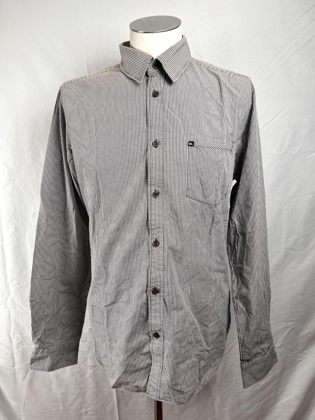 QUIKSILVER CAMICIA UOMO COTONE TG. L  MAN CASUAL VINTAGE SHIRT COTTON
