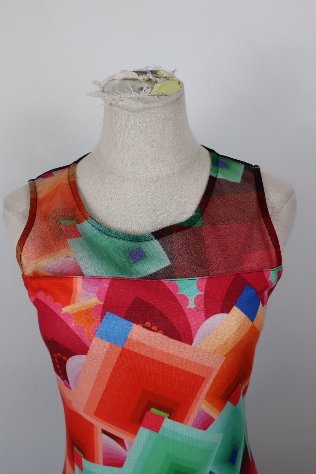 DESIGUAL VESTITO ABITO DONNA TG. S WOMAN CASUAL VINTAGE DRESS