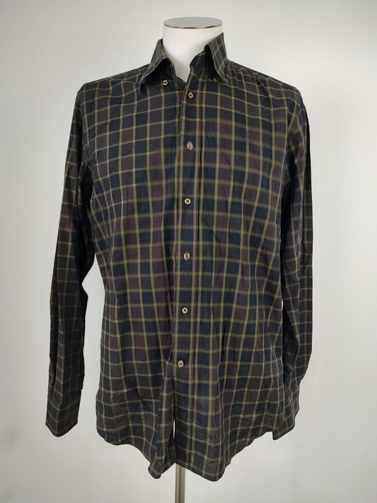 CONTE OF FLORENCE CAMICIA UOMO COTONE TG L MAN CASUAL VINTAGE SHIRT