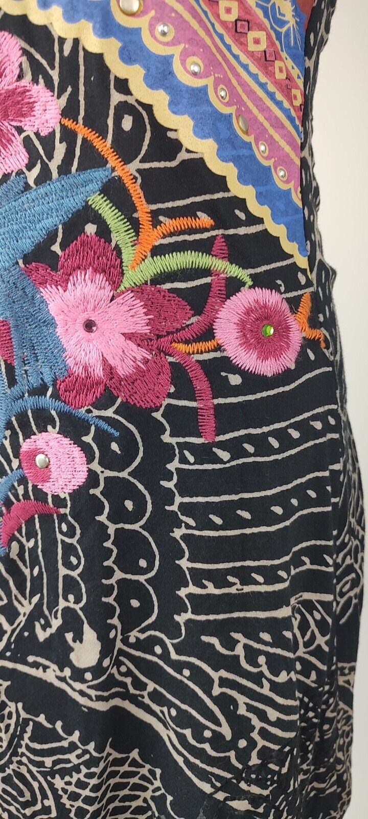 DESIGUAL VESTITO DONNA TG. XS  WOMAN CASUAL VINTAGE DRESS