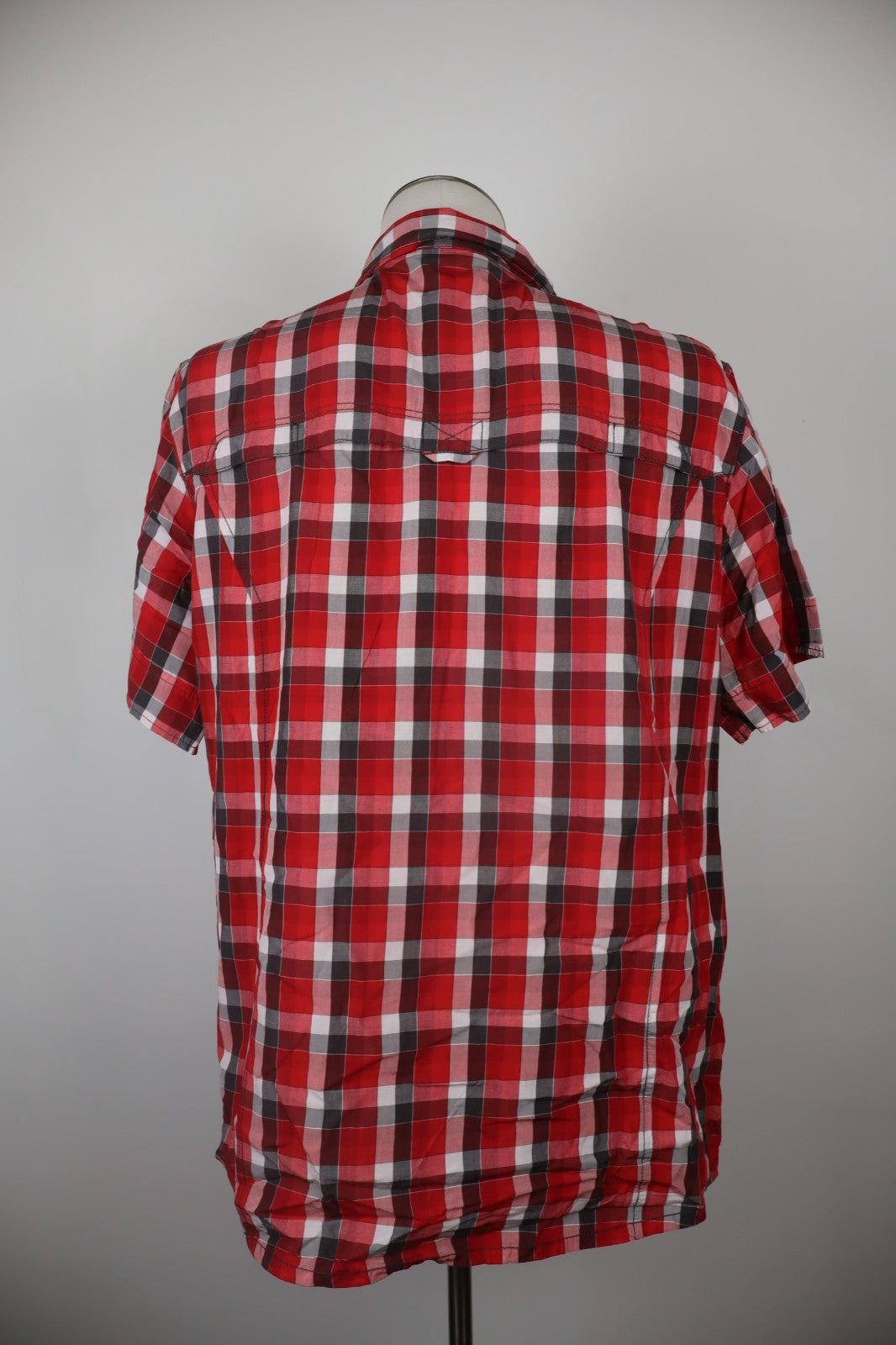 JACK WOLFSKIN CAMICIA UOMO 2XL MAN CASUAL VINTAGE  SHIRT COTTON COTONE TASCHE