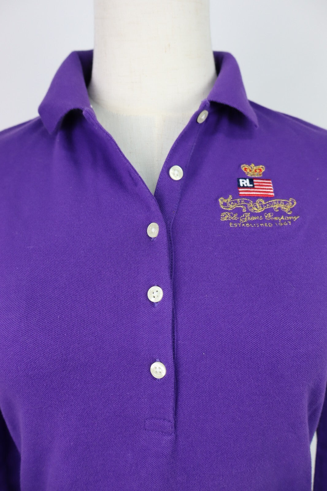 RALPH LAUREN POLO MAGLIA COTONE DONNA TG. S WOMAN CASUAL VINTAGE T-SHIRT