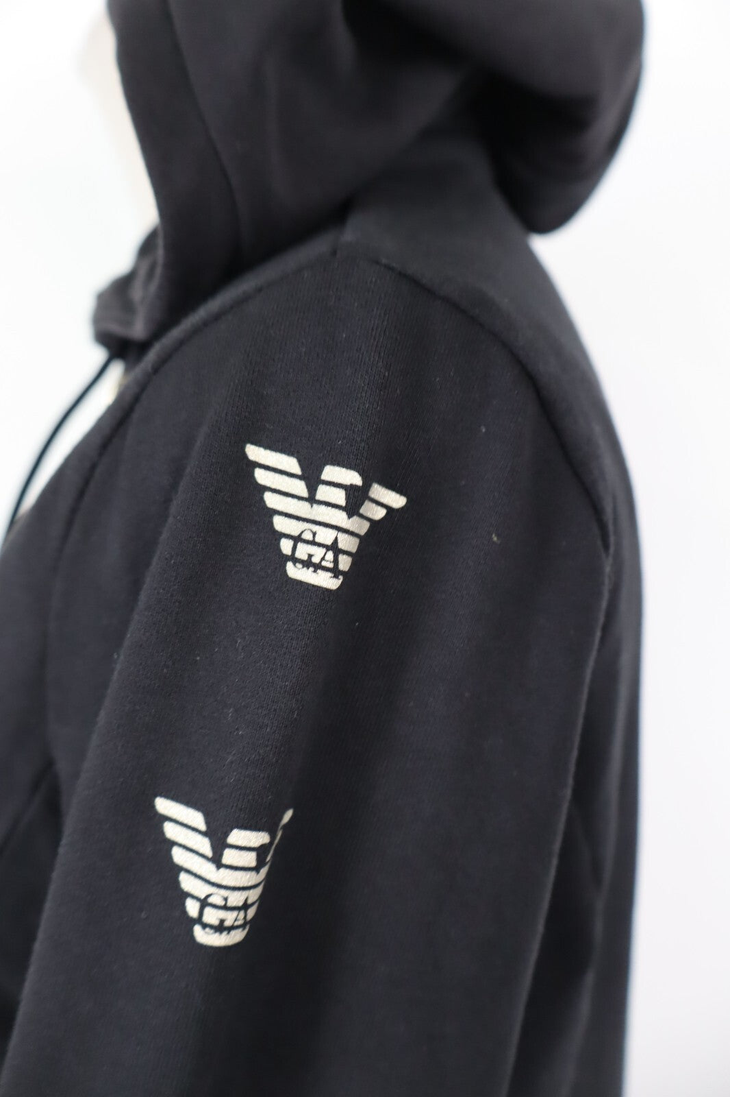 EA7 EMPORIO ARMANI FELPA CON ZIP COTONE DONNA XS WOMEN CASUAL SWEATSHIRT VINTAGE