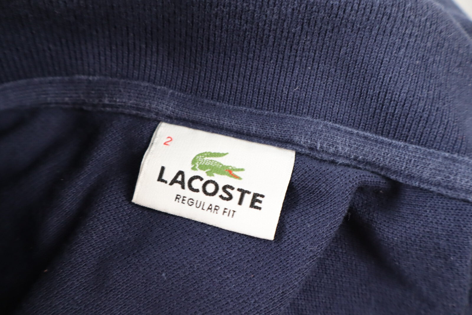 LACOSTE POLO MAGLIA UOMO COTONE TG 2 MAN T-SHIRT CASUAL VINTAGE COTTON
