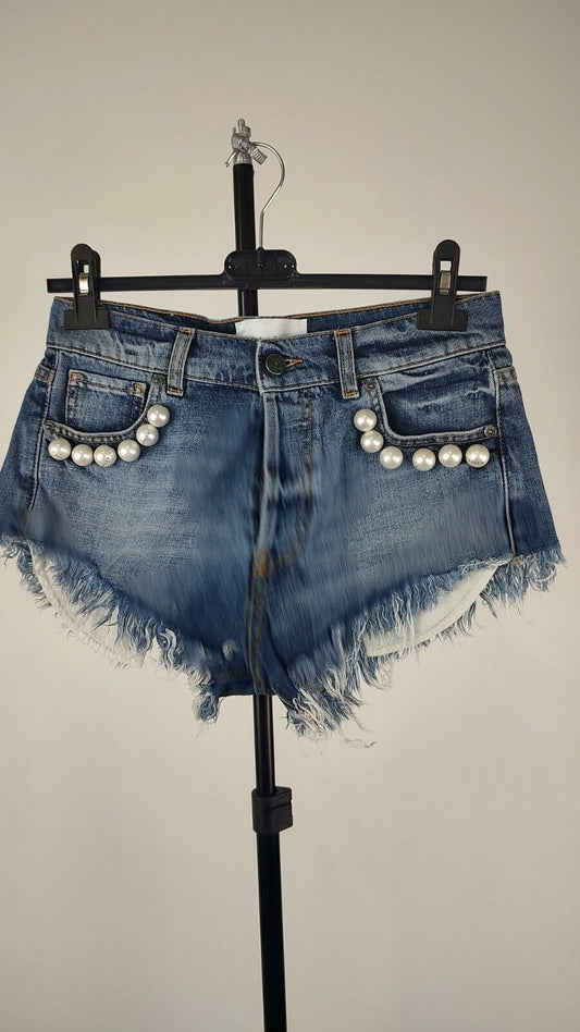 GAELLE PANTALONCINO DENIM JEANS DONNA W25 WOMAN VINTAGE SHORTS