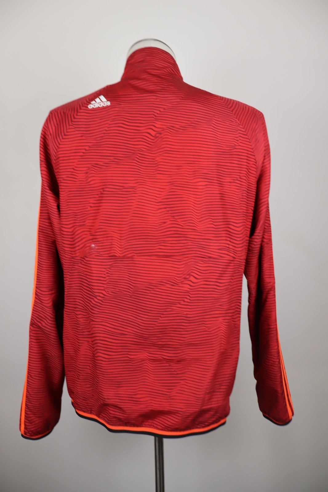 ADIDAS MANCHESTER GIACCA SPORT CALCIO UOMO M VINTAGE JACKET SOCCER IMPERMEABILE