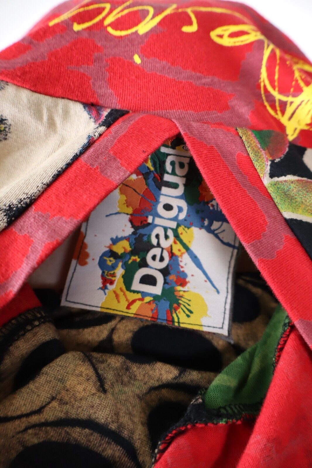 DESIGUAL MAGLIA DONNA TG. M WOMAN CASUAL VINTAGE T-SHIRT TOP