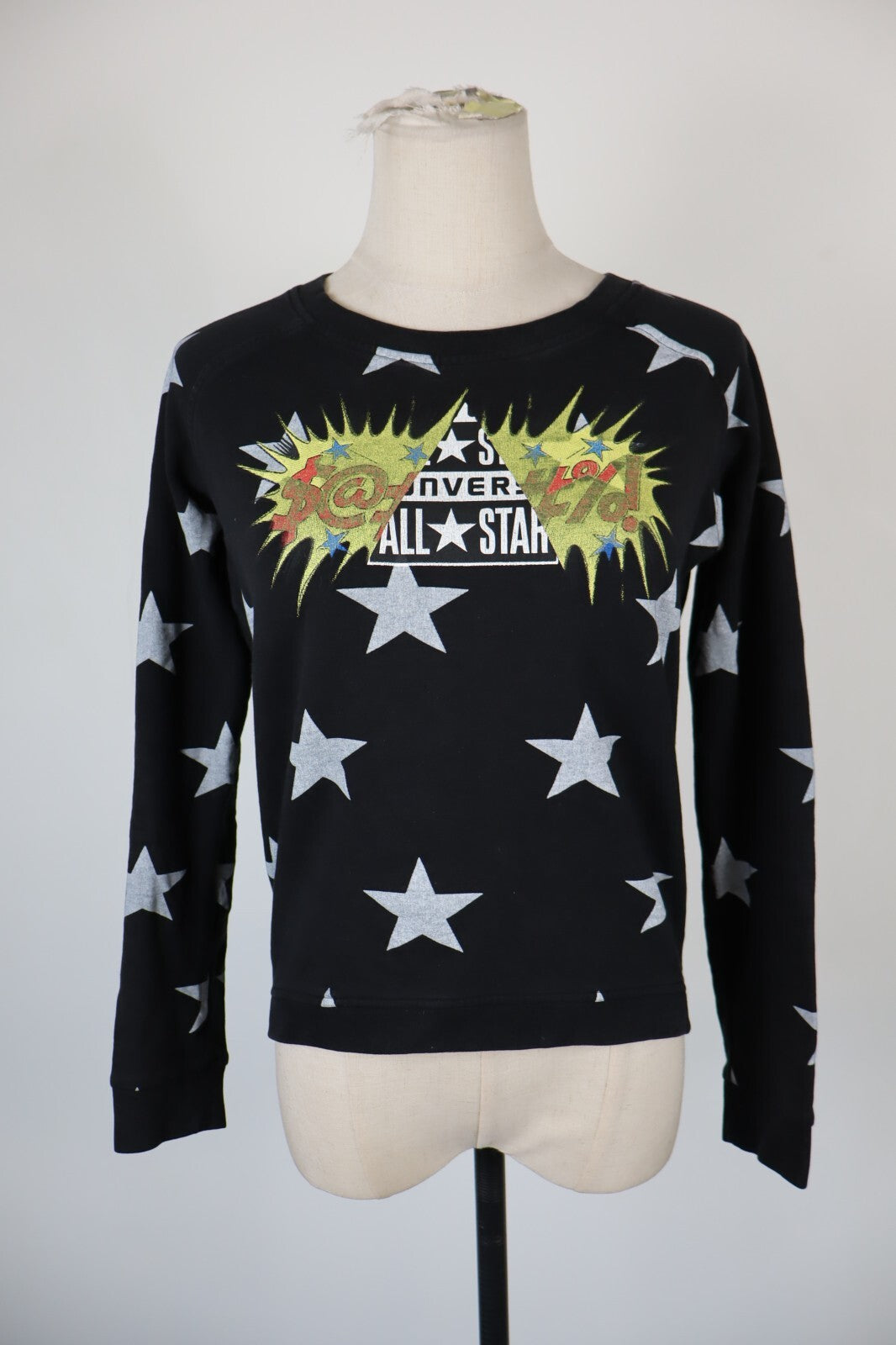 CONVERSE FELPA MAGLIA DONNA Tg S WOMEN CASUAL VINTAGE SPORT SWEATSHIRT