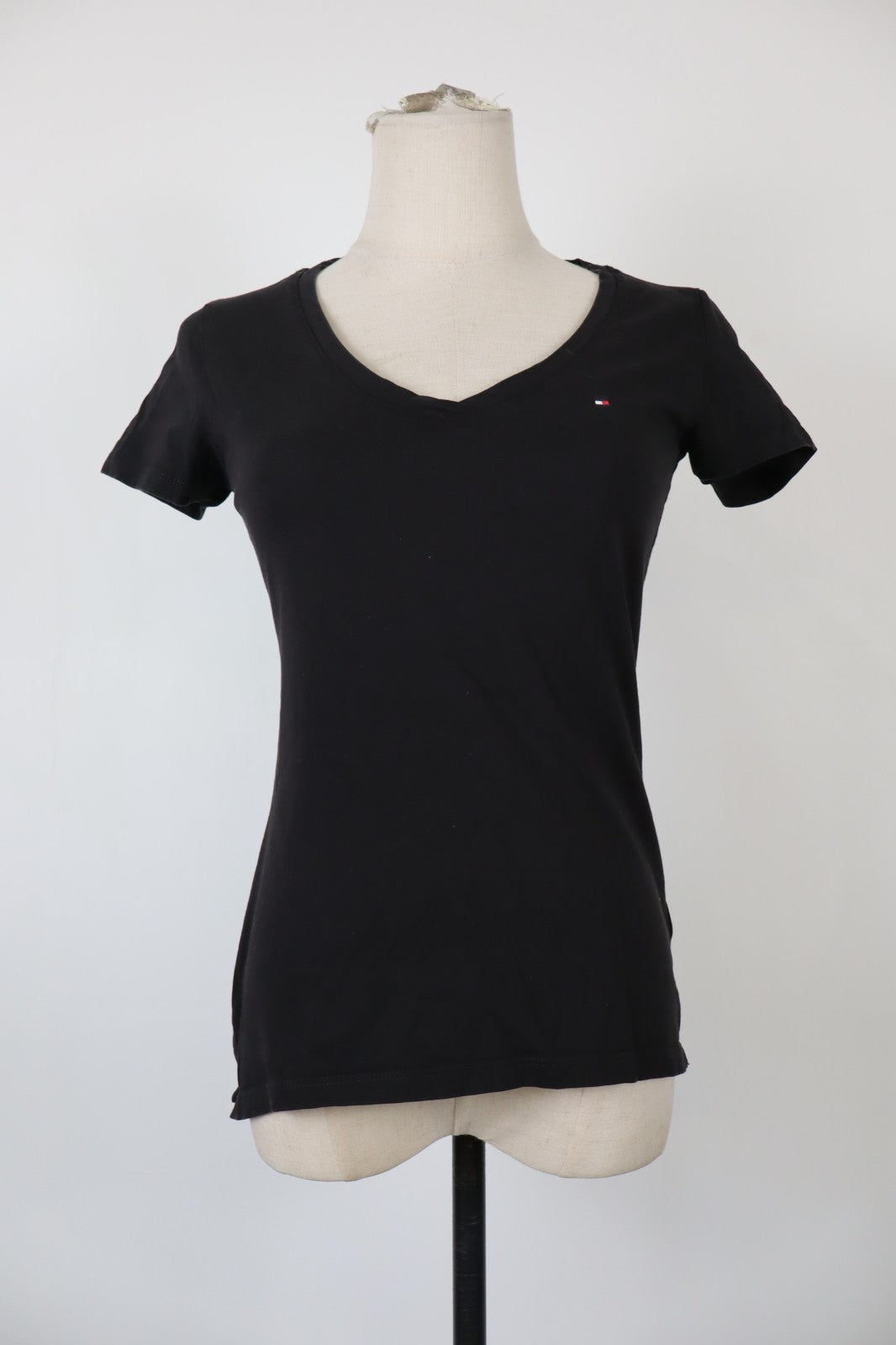 TOMMY HILFIGER MAGLIA CANOTTA DONNA TG S WOMAN CASUAL VINTAGE T-SHIRT TOP COTONE