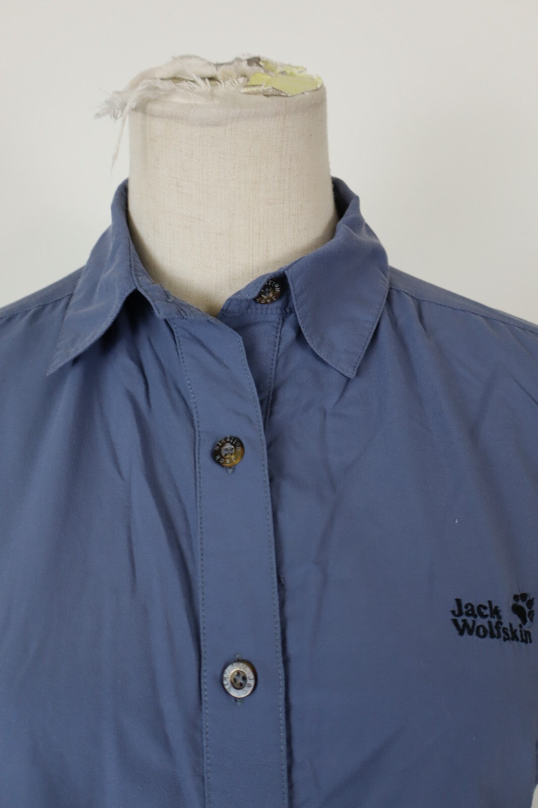JACK WOLFSKIN CAMICIA DONNA TG. XS WOMAN SHIRT CASUAL VINTAGE NYLON