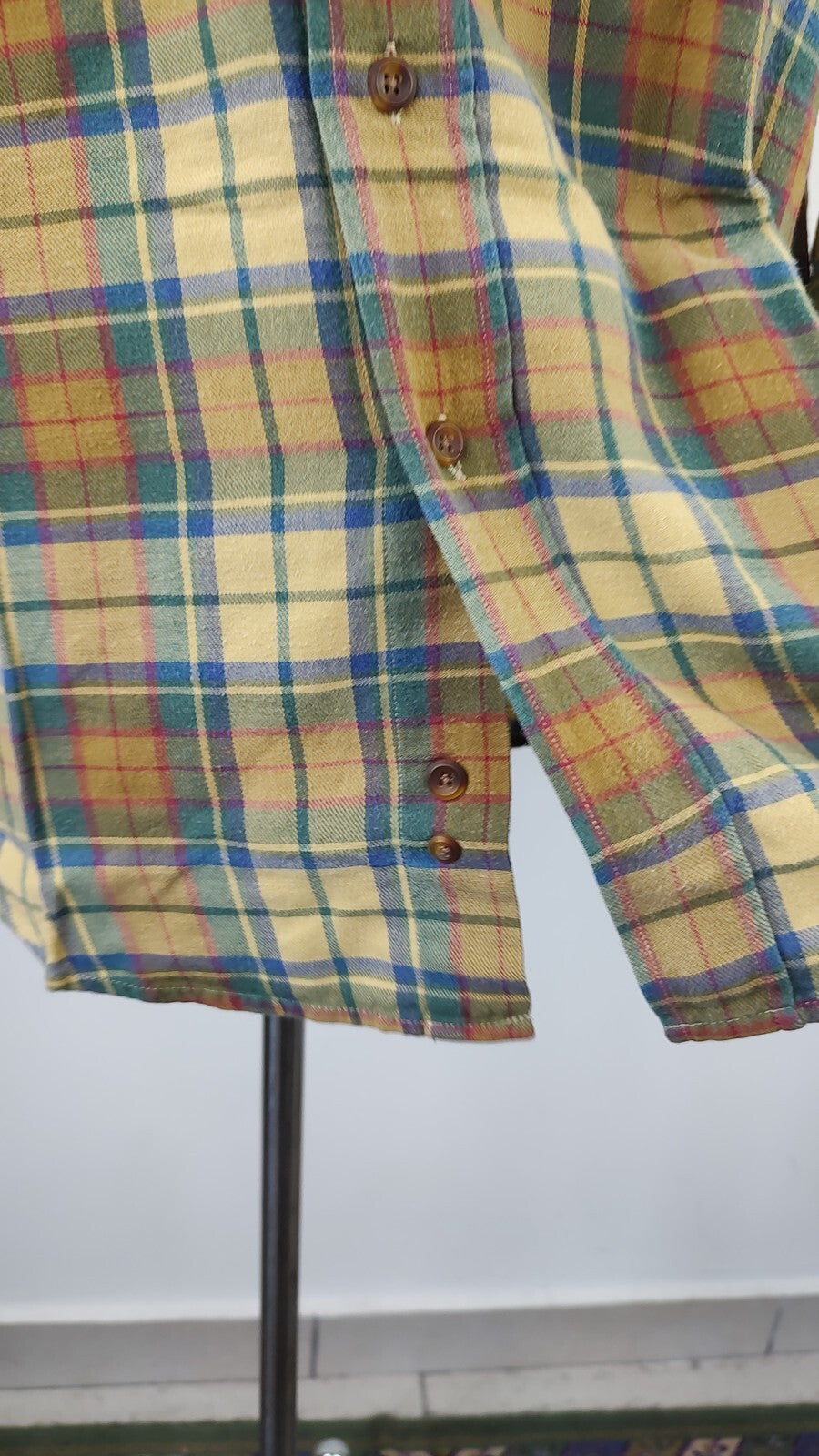 GANT CAMICIA UOMO TG. S MAN CASUAL VINTAGE SHIRT COTONE FLANELLA