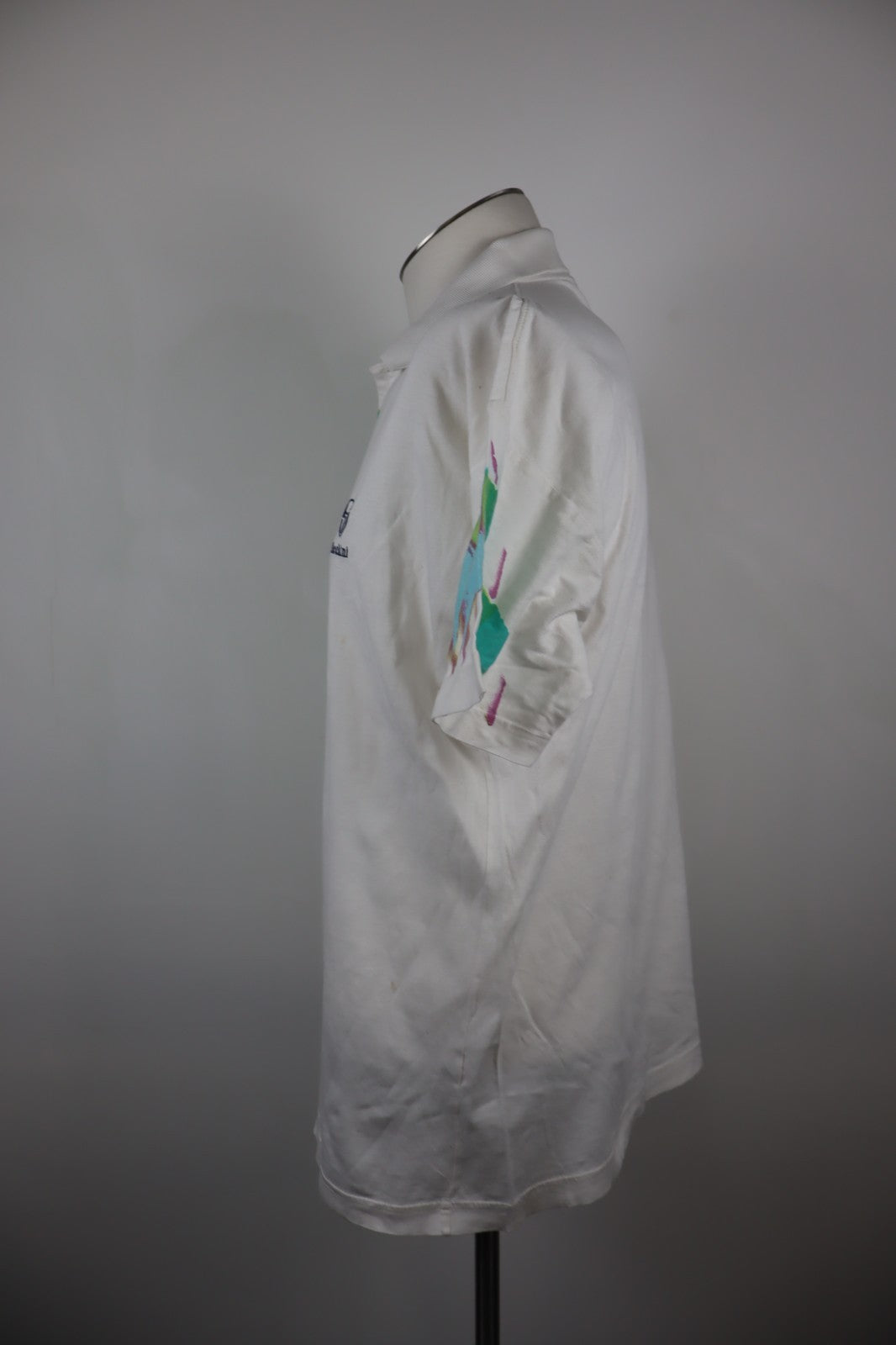 SERGIO TACCHINI MAGLIA POLO TENNIS UOMO TG VII 7 MAN T-SHIRT CASUAL VINTAGE LOGO