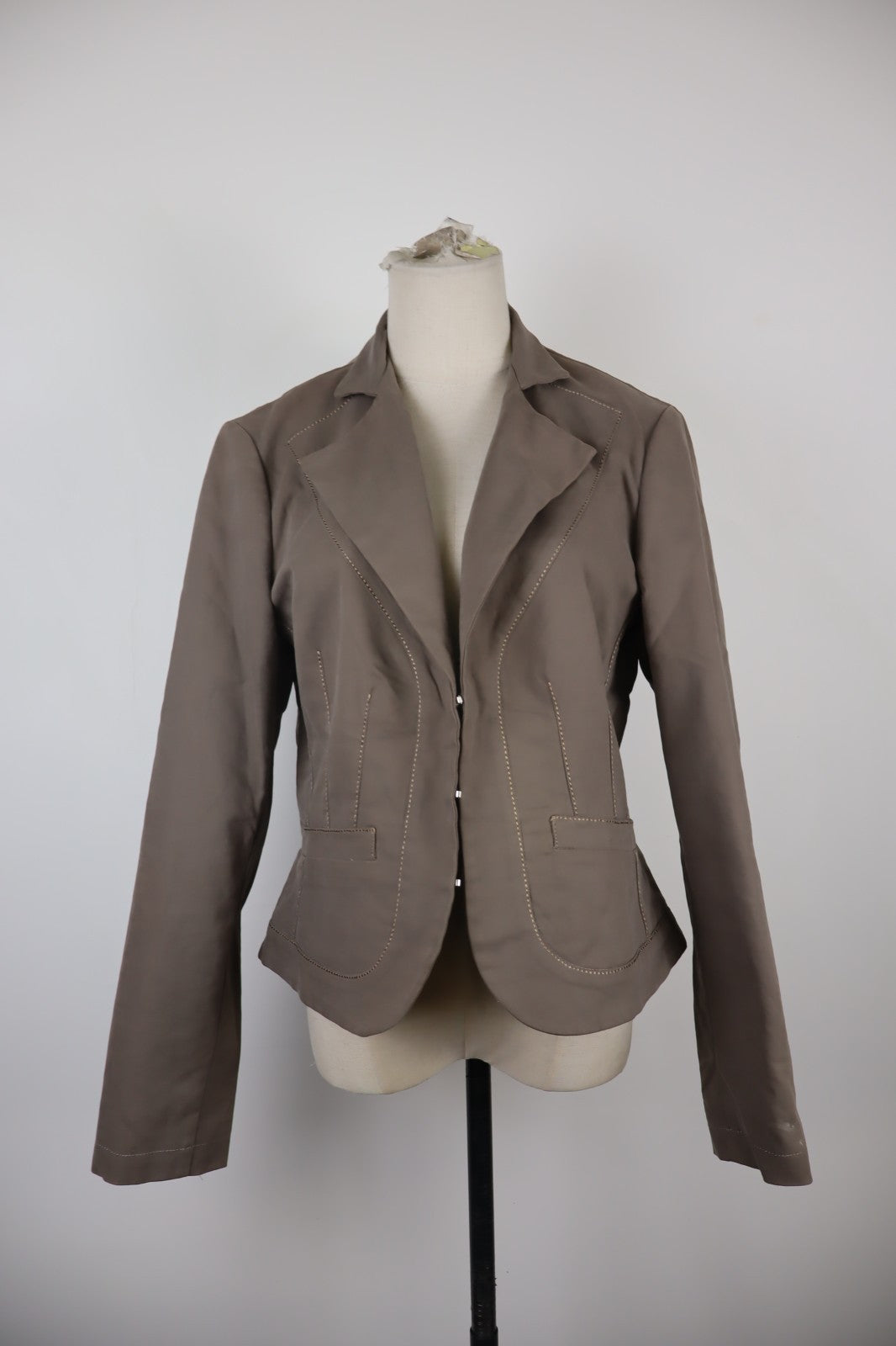 TRUSSARDI JEANS GIACCA BLAZER CON GANCETTI DONNA Tg 46 WOMAN VINTAGE JACKET