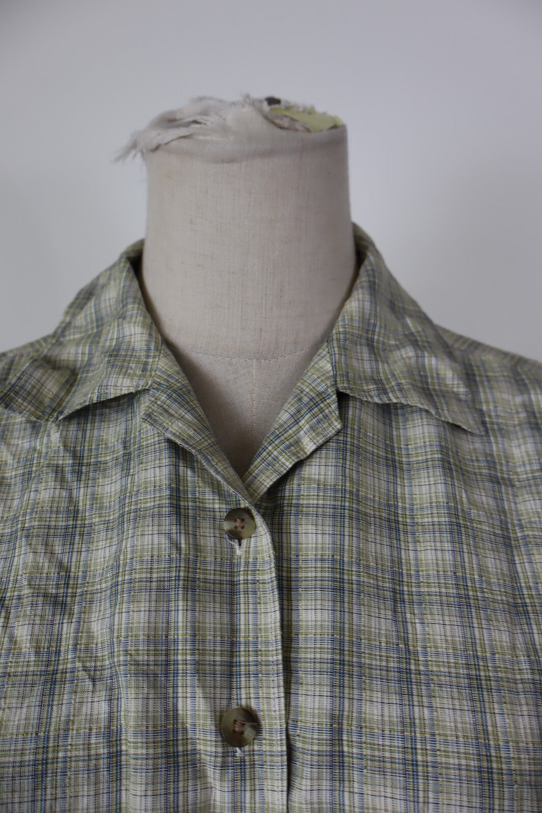 COLUMBIA CAMICIA DONNA TG. M WOMAN SHIRT CASUAL VINTAGE COTONE SETA