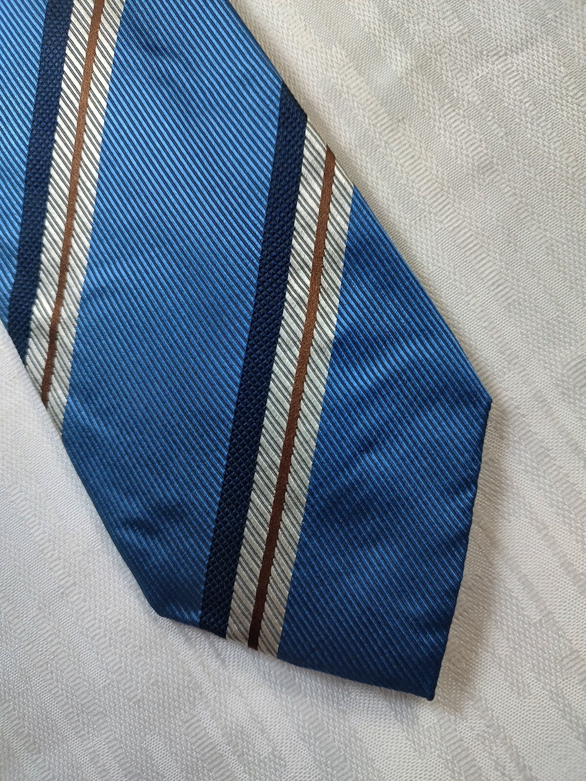 FUSARO 100% SILK TIE SETA CRAVATTA NECKTIE MADE IN ITALY SELF TIPPED