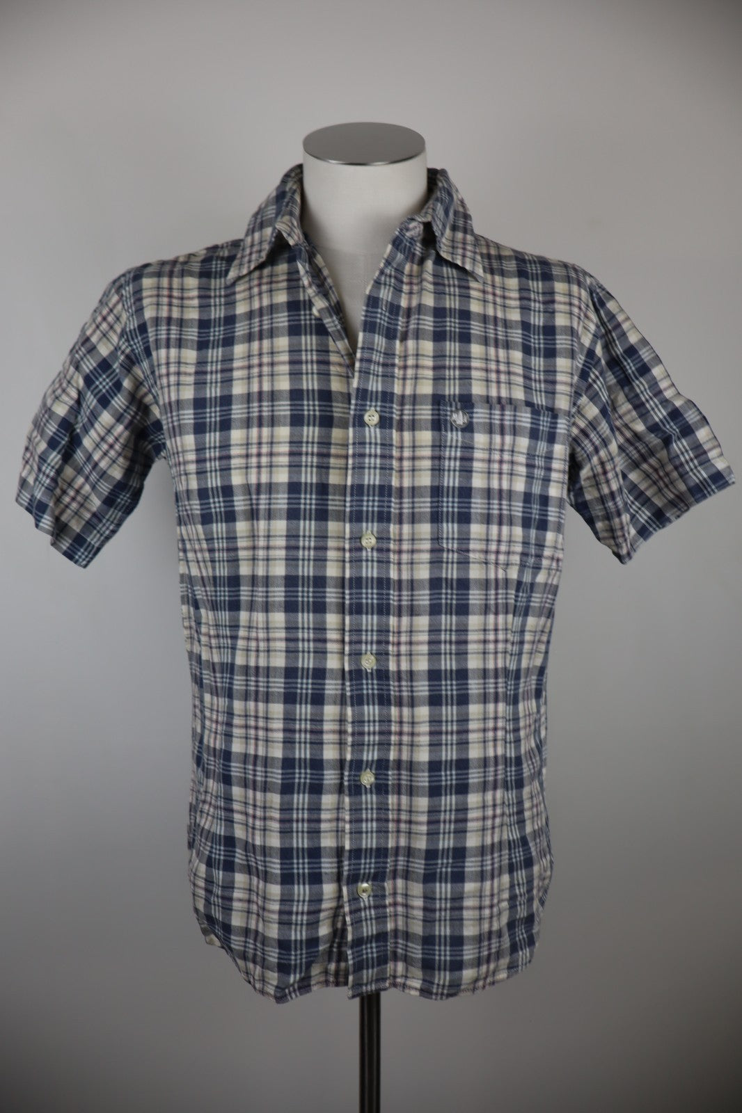 MURPHY & NYE CAMICIA UOMO TG. S MAN CASUAL VINTAGE SHIRT COTONE COTTON TASCA