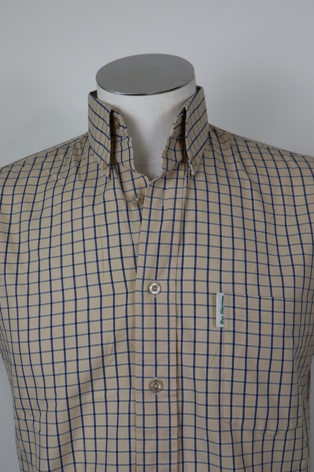 BEN SHERMAN CAMICIA UOMO COTONE TG. S MAN CASUAL VINTAGE SHIRT