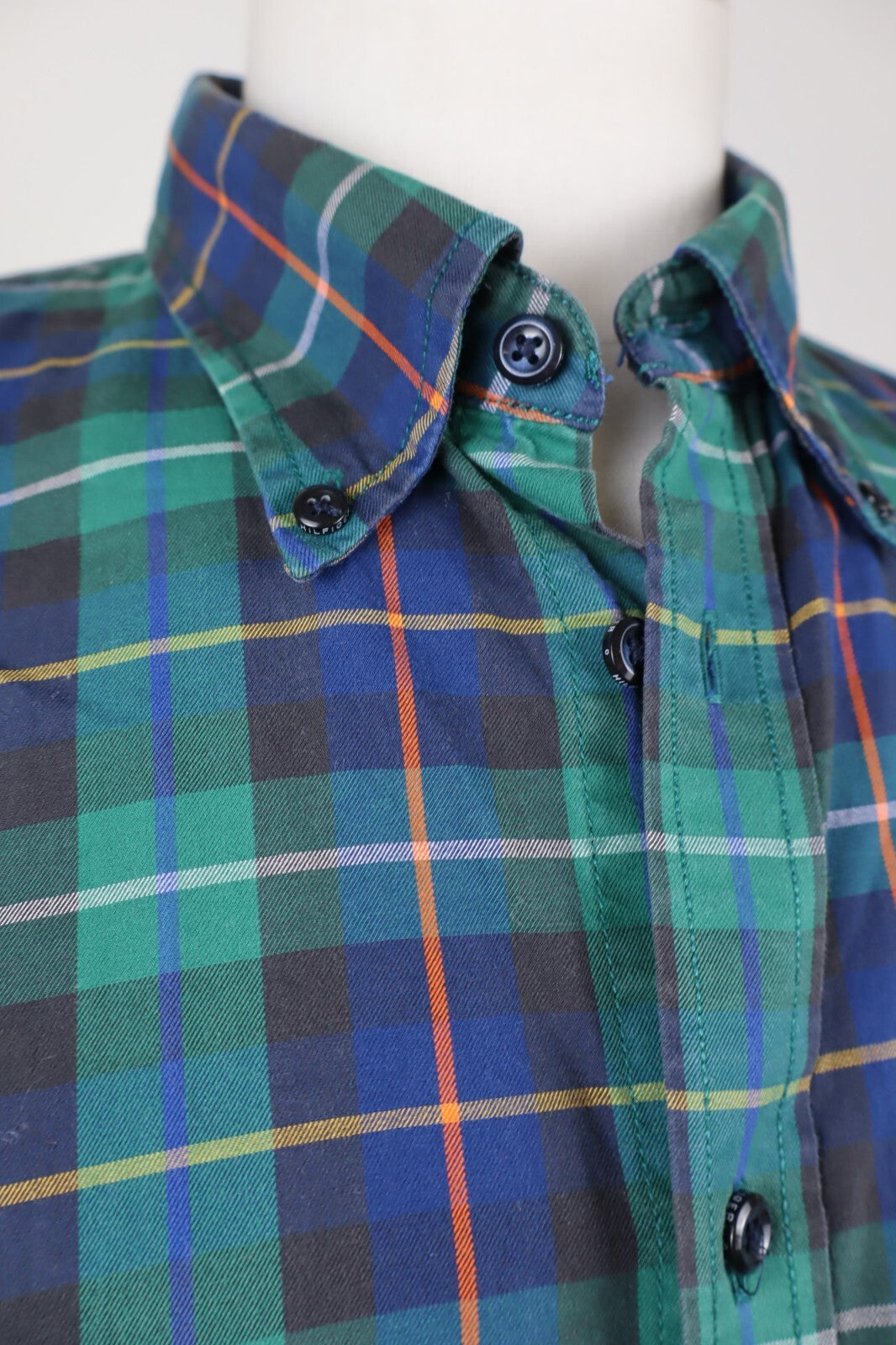 TOMMY HILFIGER CAMICIA COTONE SHIRT UOMO Tg. L MAN VINTAGE CASUAL COTTON