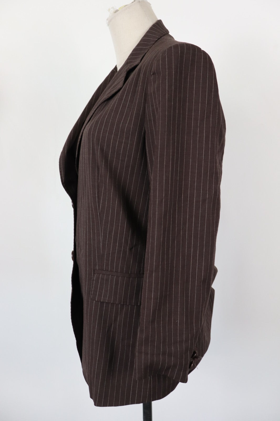 MAX MARA GIACCA BLAZER DONNA Tg 46 WOMAN VINTAGE JACKET WOOL LANA