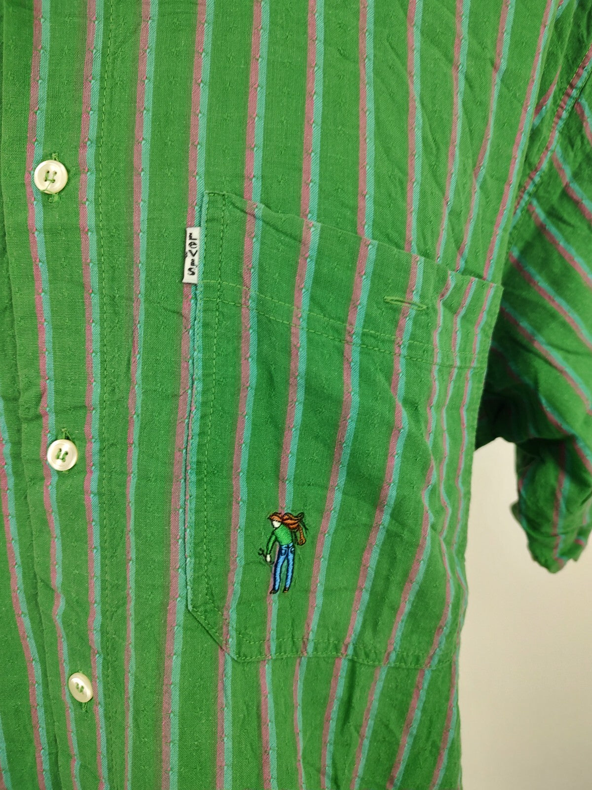 LEVI'S CAMICIA UOMO TG L MAN SHIRT CASUAL VINTAGE COTONE COTTON