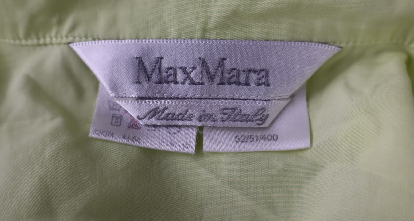 MAX MARA CAMICIA SMANICATA DONNA TG. 44 WOMAN SHIRT CASUAL VINTAGE COTONE