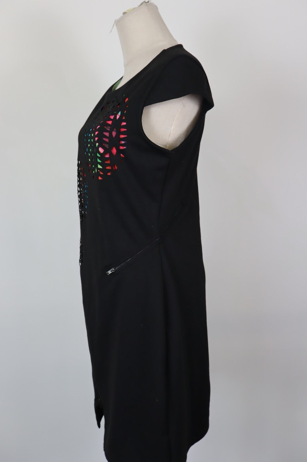 DESIGUAL VESTITO ABITO DONNA TG.  L WOMAN CASUAL VINTAGE DRESS