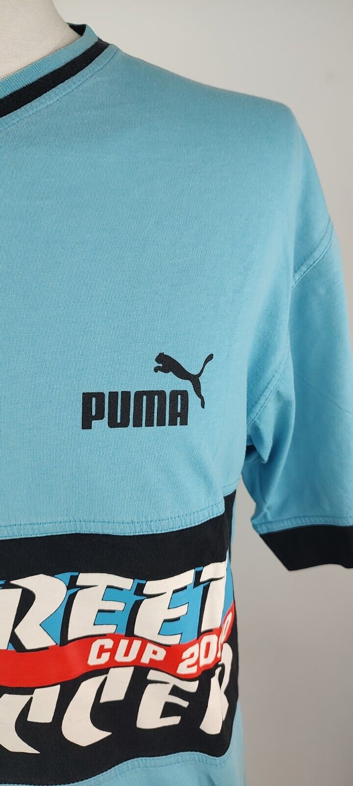 PUMA MAGLIA COTONE UOMO TG. M MAN T- SHIRT CASUAL COTTON STREET SOCCER CUP