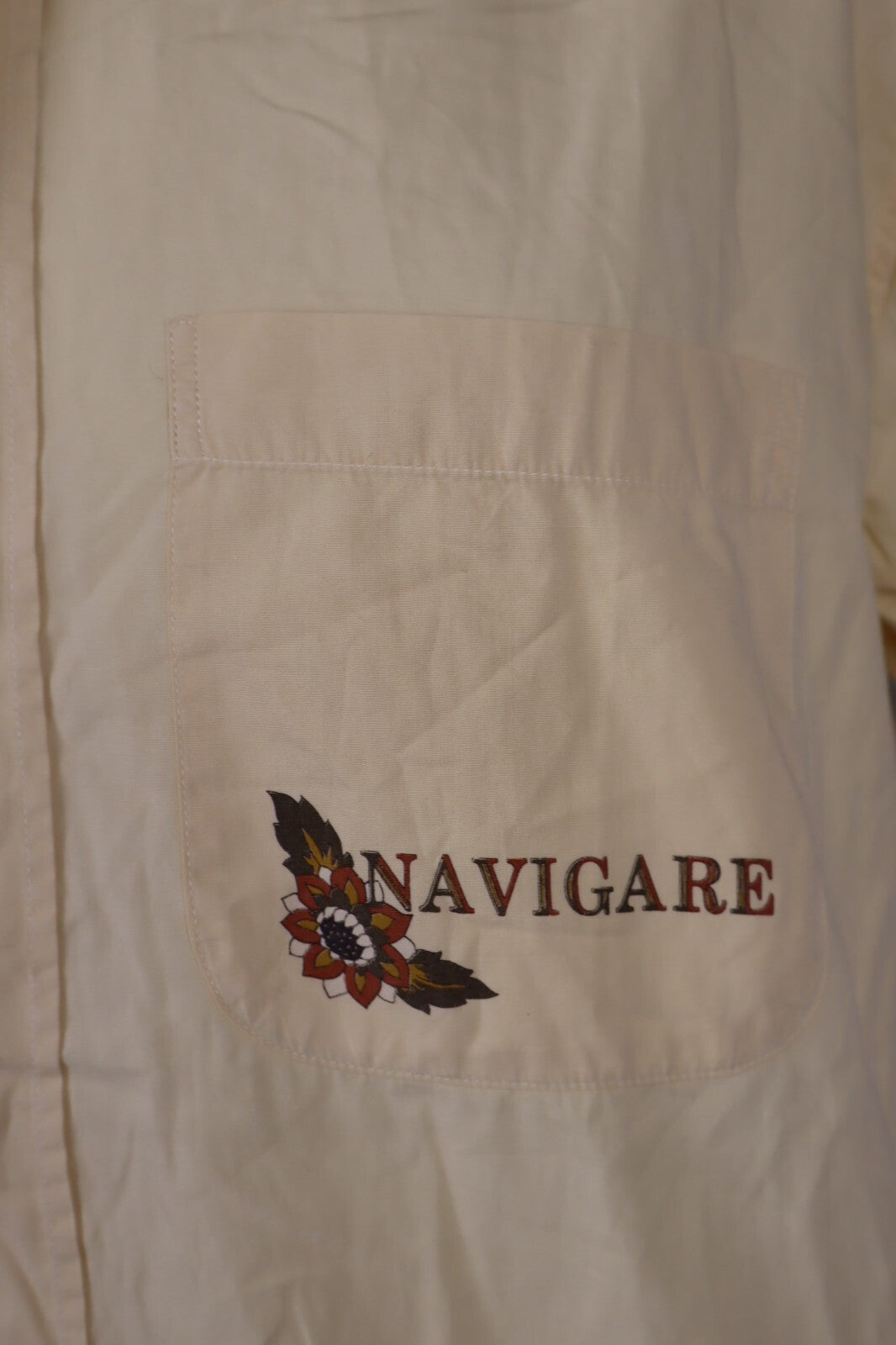 NAVIGARE CARIBBEAN ISLES CAMICIA UOMO COTONE TG. L  MAN CASUAL VINTAGE SHIRT