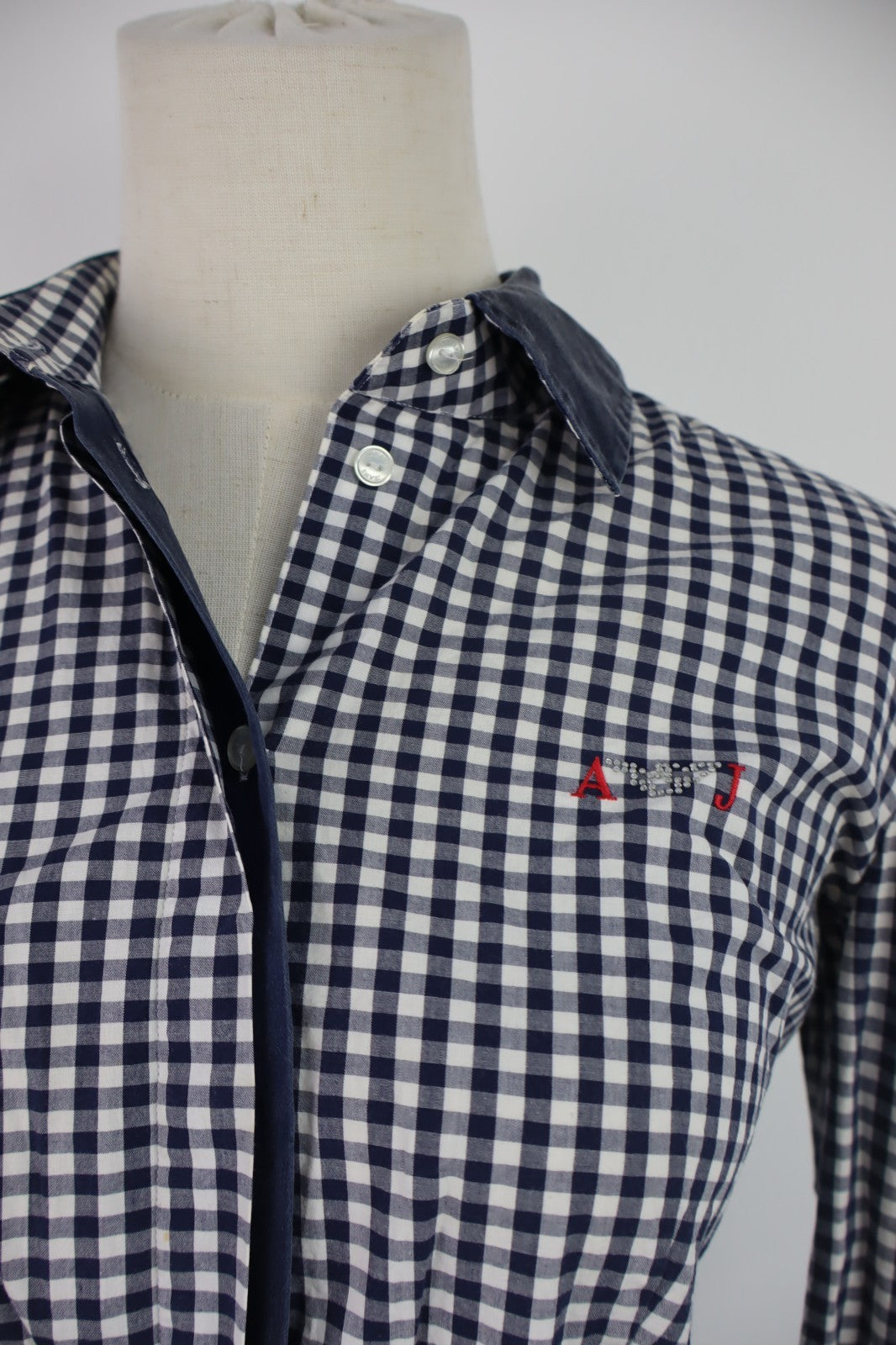 AJ ARMANI JEANS CAMICIA DONNA TG. 38 WOMAN SHIRT CASUAL VINTAGE  COTONE