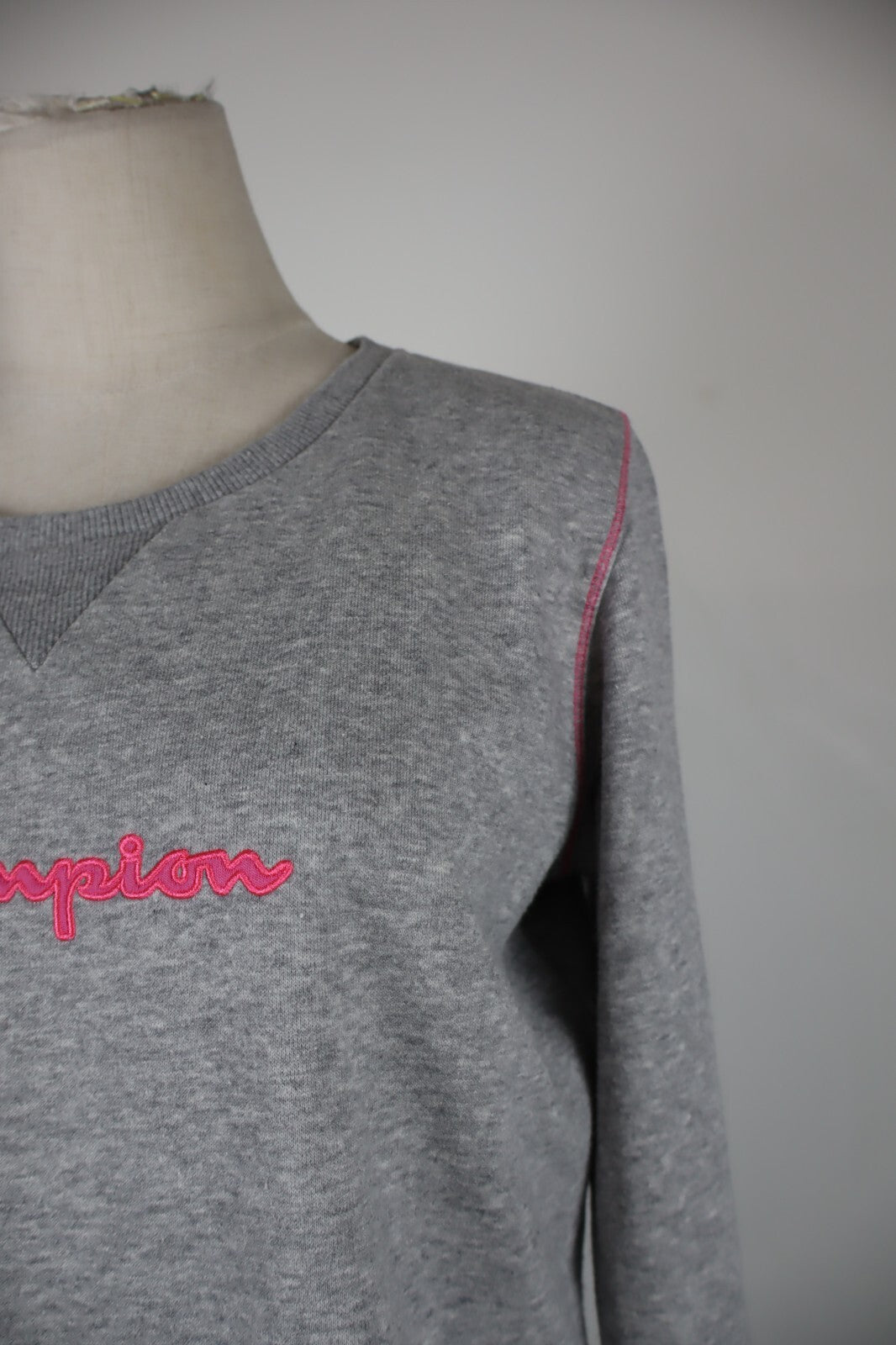 CHAMPION FELPA MAGLIA DONNA Tg L WOMAN CASUAL VINTAGE SPORT SWEATSHIRT