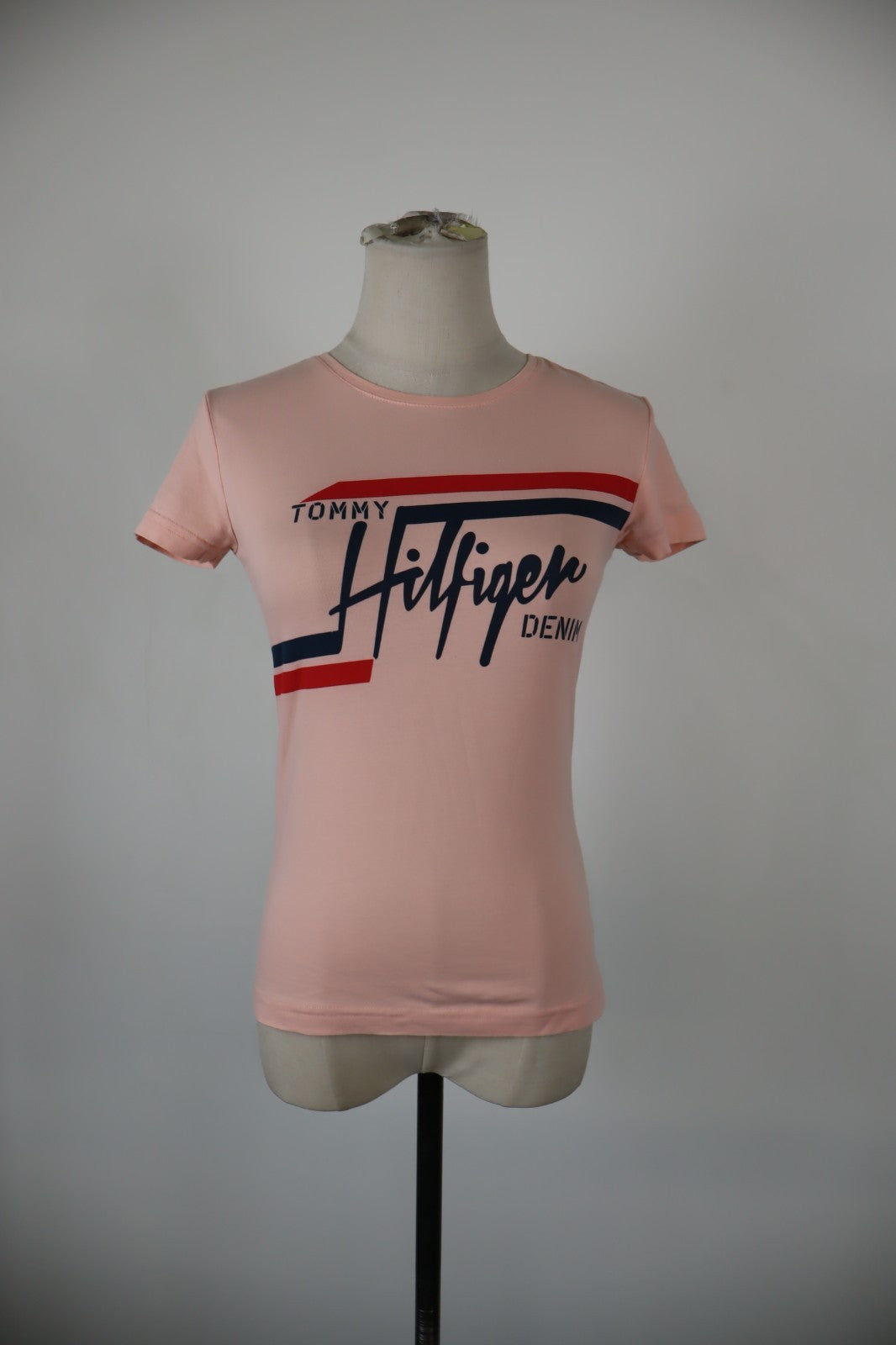TOMMY HILFIGER MAGLIA DONNA TG. M WOMAN CASUAL VINTAGE T-SHIRT TOP COTONE