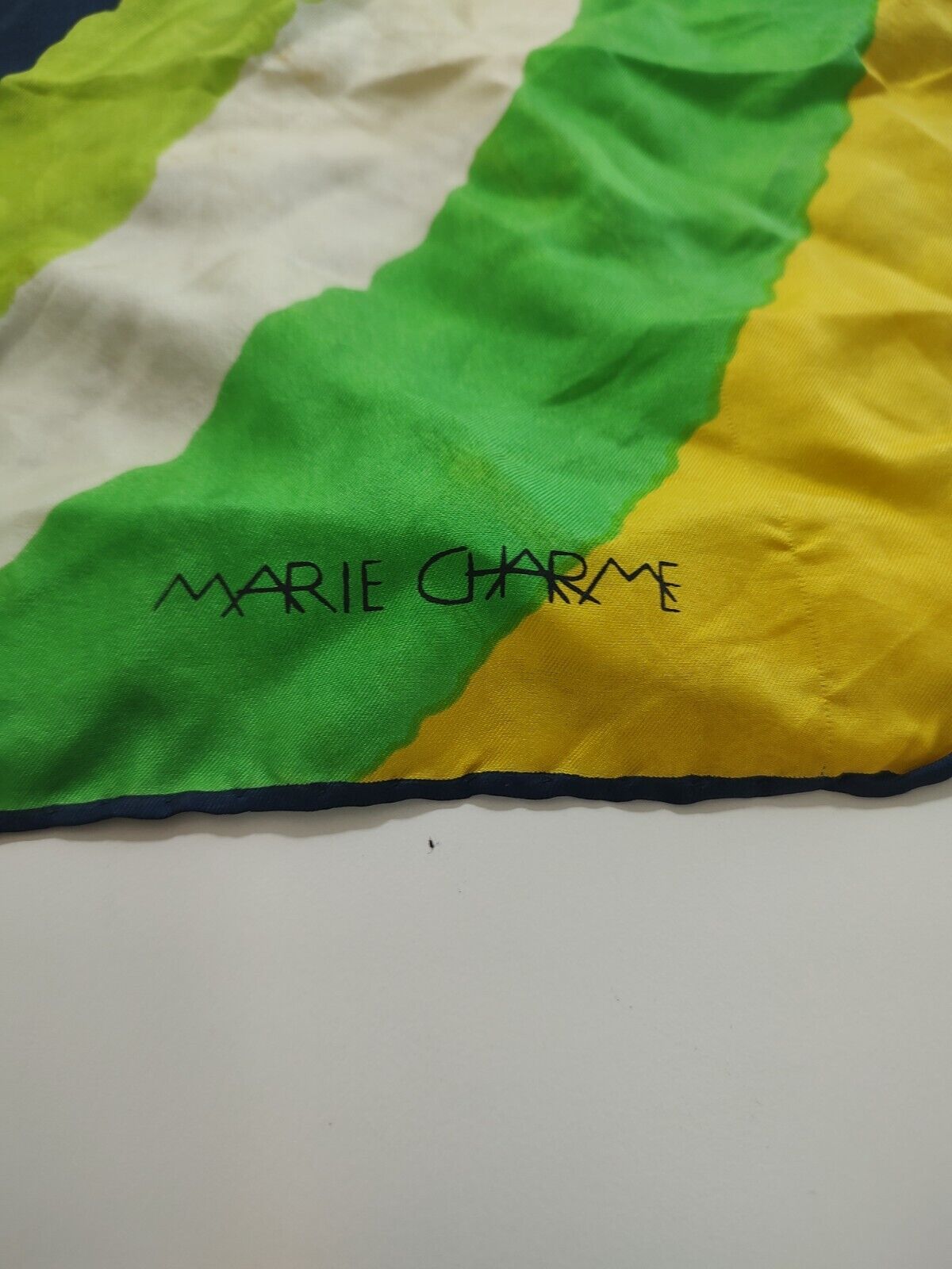 MARIE CHARME  FOULARD 100% SILK SCARVES SCARF RECTANGLE SETA MADE IN ITALY