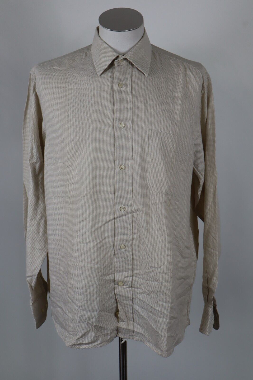 CACHAREL CAMICIA UOMO TG. 16,5  MAN CASUAL VINTAGE SHIRT COTONE